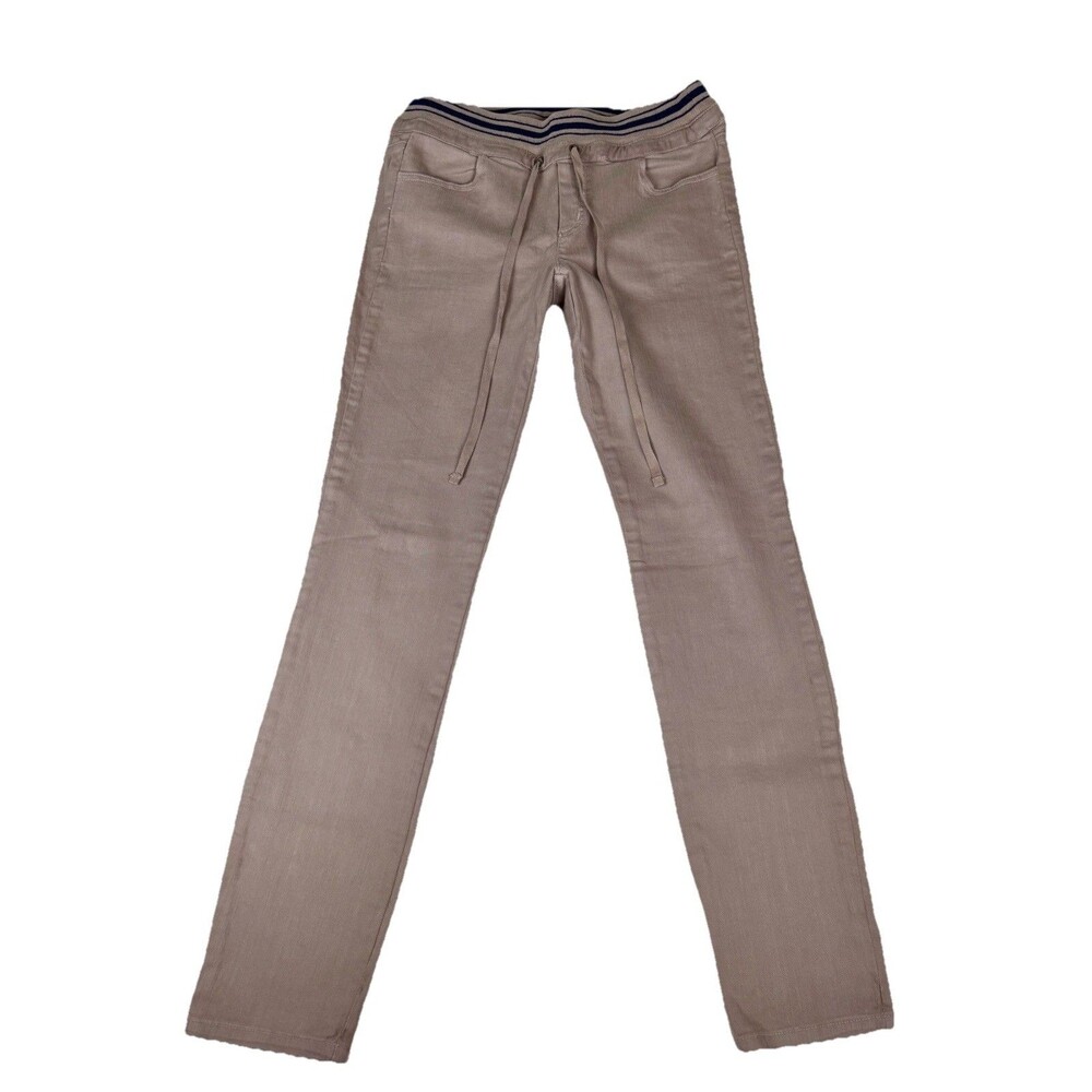 NWT Splendid Tan Women's Size S Skinny Leg Cotton Pockets Drawstring Academia
